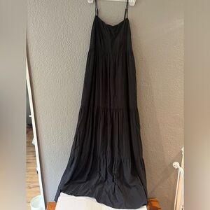 Forever 21 Black Tiered Maxi Dress